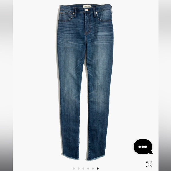 MADEWELL | 10" High-Rise Skinny Jeans: Tulip-Hem Edition - Picture 6 of 7